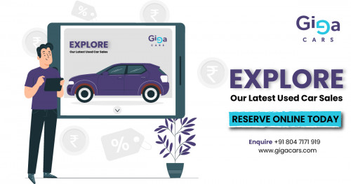 Gigacars is the most promising sites to sell cars online and buy Used Cars In Bangalore. Hassle-free way to get second user Cars in Bangalore. Gigacars Sites to Sell Cars, Guarantee the Best Price of Your Car. Best Quality Guaranteed!

Website: https://gigacars.com/